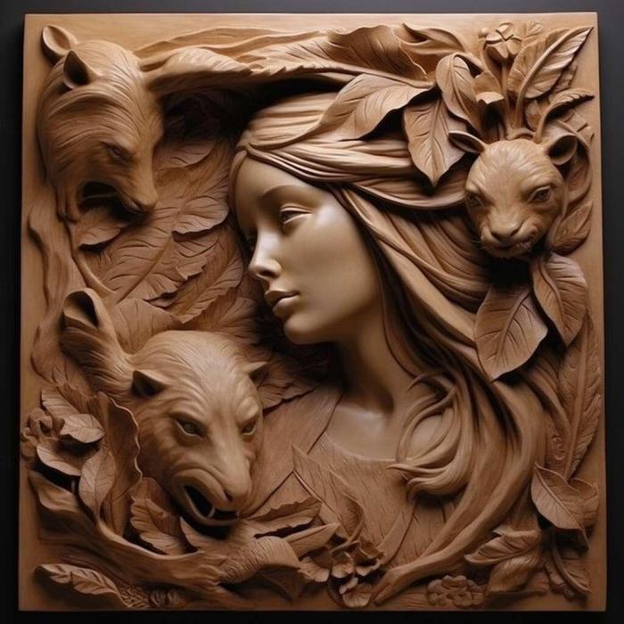 نموذج ثلاثي الأبعاد لآلة CNC 3D Art 